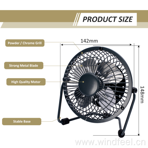 Mini Table Laptops Desk Fan with USB Cable